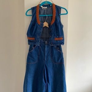 Vintage 1960’s Denim Vest Set